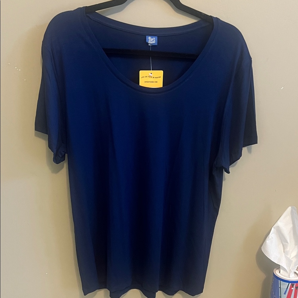 Ripskirt Hawaii Deep Blue Short Sleeve Top